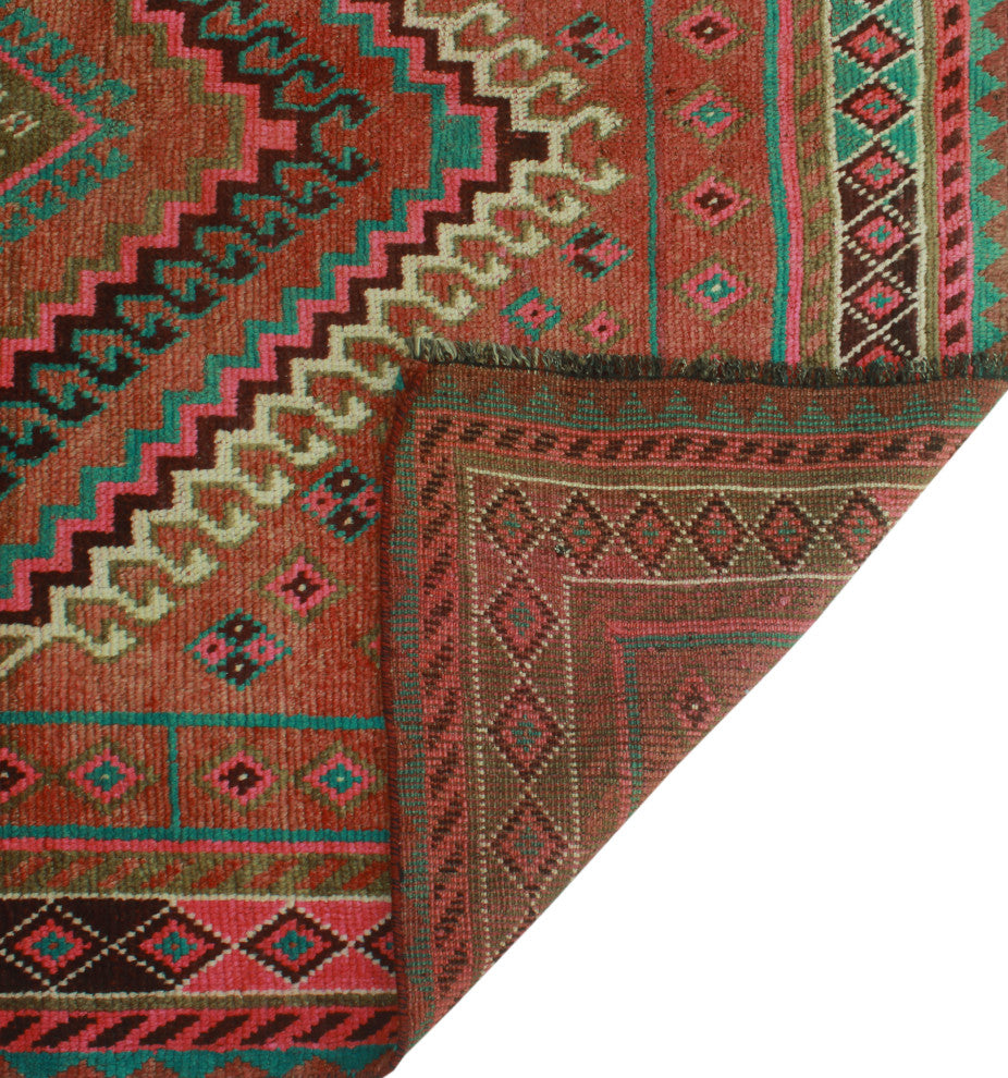 Fine Vintage Distressed Jany Rust Rug