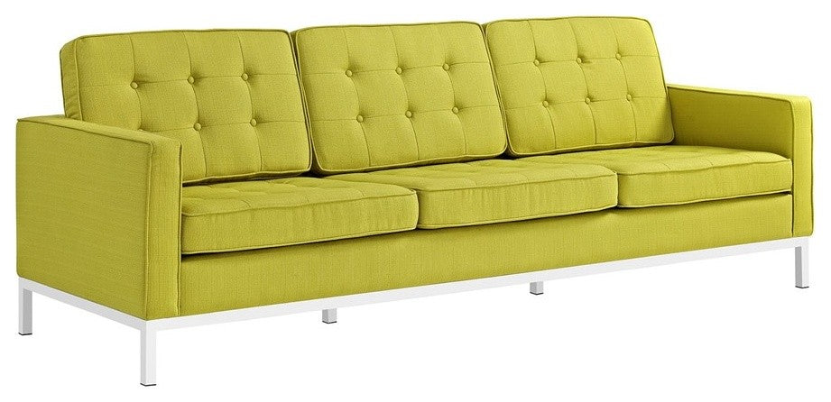 Modern Wheatgrass Loft Upholstered Fabric Sofa