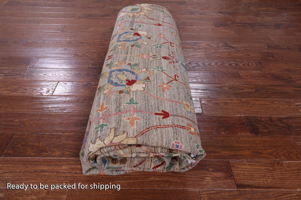 10' 1" X 14' 4" Handmade Persian Tabriz Wool Rug Q9952