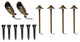 Elegant KIT20204 Aera Cast Brass Spot And Path Lighting Pack of 6, Kit 1
