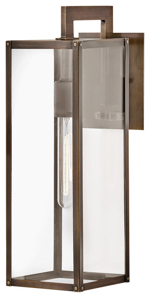 Hinkley Max Outdoor Wall Lantern, Burnished Bronze, Medium