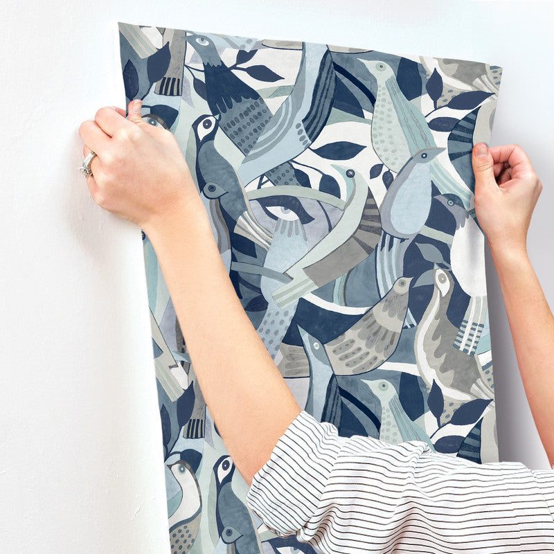 Fauvist Flock Wallpaper