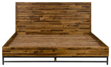 Cusco Rustic Acacia Platform King Bed