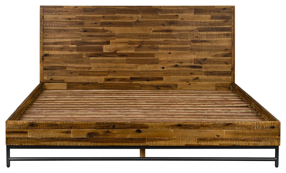 Cusco Rustic Acacia Platform King Bed