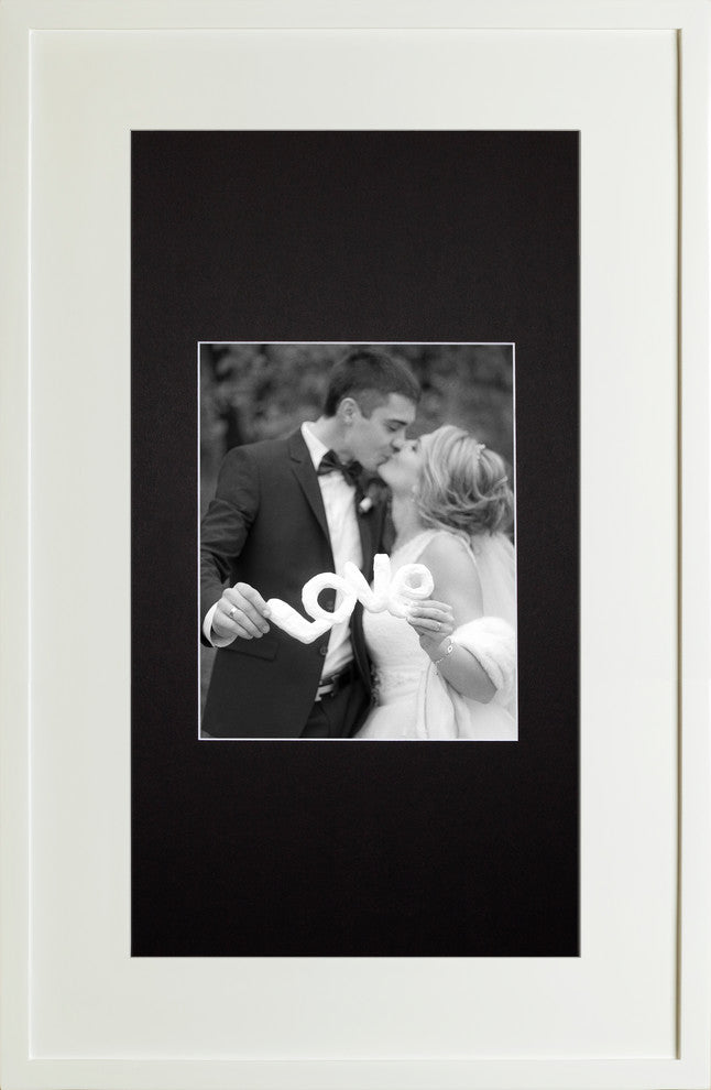 Concealed Picture Frame Medicine Cabinet, White, 14"x24"