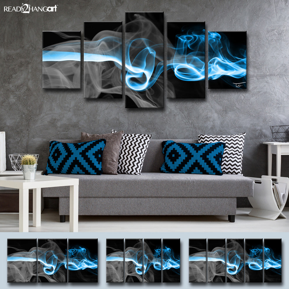 Ready2HangArt ''Glitzy Mist I'' by Tristan Scott, 30"x60", 5 Piece Set