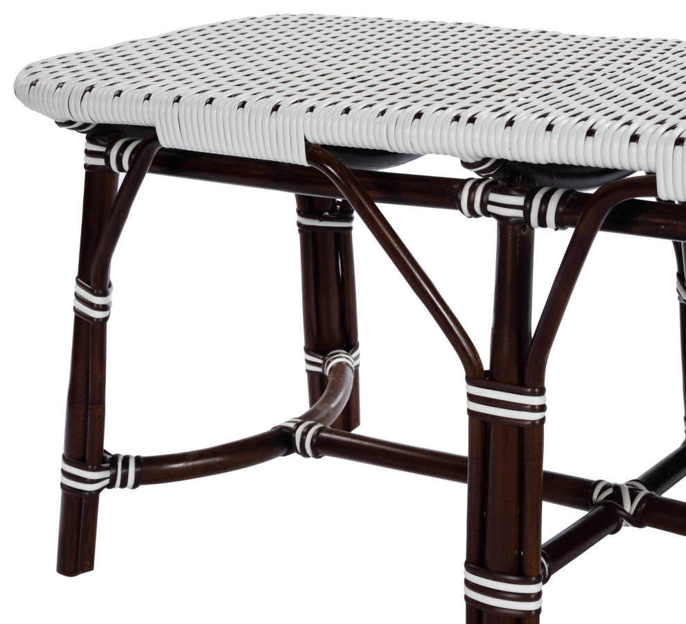 Butler Marcella Dark Brown Rattan Bench