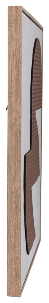 Abstract Leather II Mixed Media Die Cut Leather On Canvas Wall Art