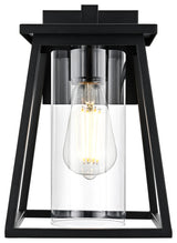Home Living 7" Outdoor Wall Sconce, Black
