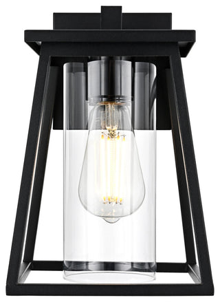 Home Living 7" Outdoor Wall Sconce, Black