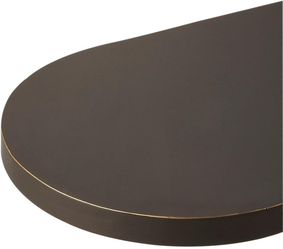 Cleo Black and Gold Side Table, Stylish Design