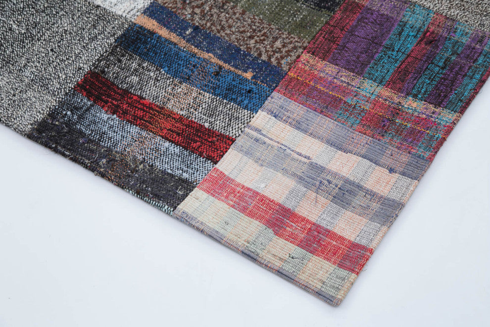 Rug N Carpet - Handmade Turkish 6' 11'' x 10' 0'' Unique Patchwork Kilim Rug