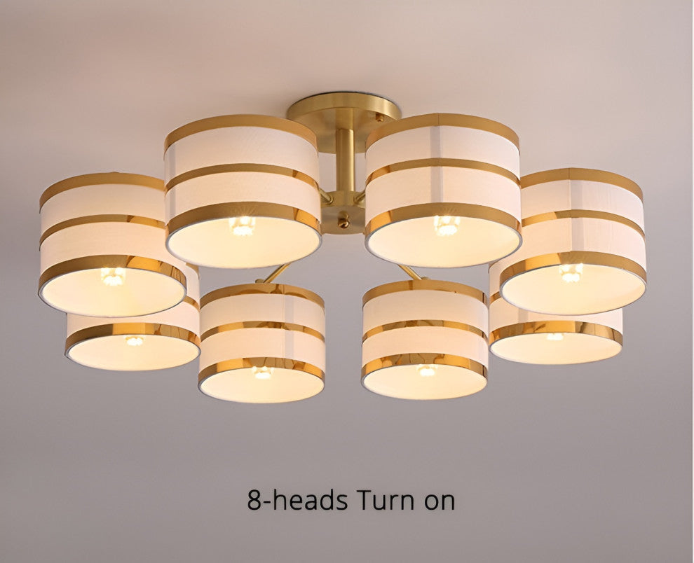 Inarzo | Post-Modern LED Chandelier For Bedroom, Study, Dining Room, 8 Heads
