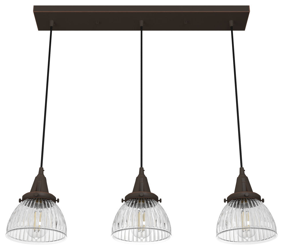 Cypress Grove Onyx Bengal 3 Light Linear Cluster Ceiling Light Fixture