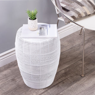 Butler Bellarose White Metal End Table