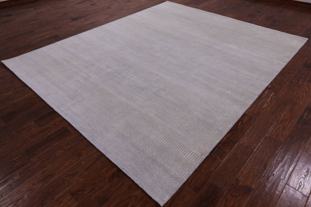 8' 0" X 9' 10" Handmade Savannah Grass Wool and Silk Rug Q11999