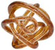 Glass, 6" Knot Amber