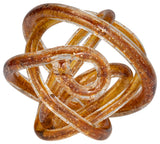 Glass, 6" Knot Amber