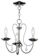 Mirabella 3-Light Chandelier, Polished Chrome