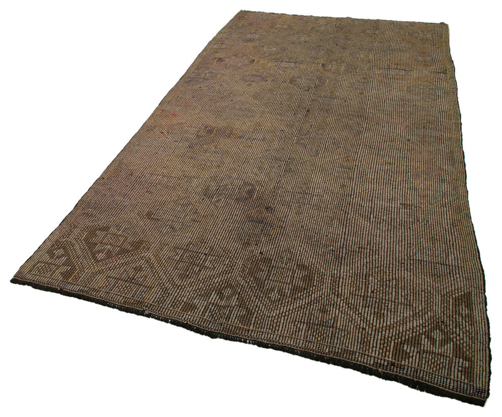 Rug N Carpet - Hand-knotted Turkish 5' 5'' x 10' 7'' Contemporary Wool Kilim Rug