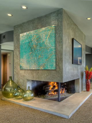 "Analog I" Painting Print on Canvas by Aryai