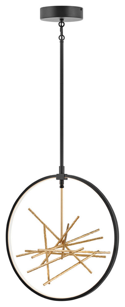 Fredrick Ramond Styx Large Open Frame Pendant, Black*