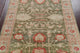 Vegetable Dye Traditional Area Rug Oriental Turkish Hand-Knotted, Green, 9 X 12