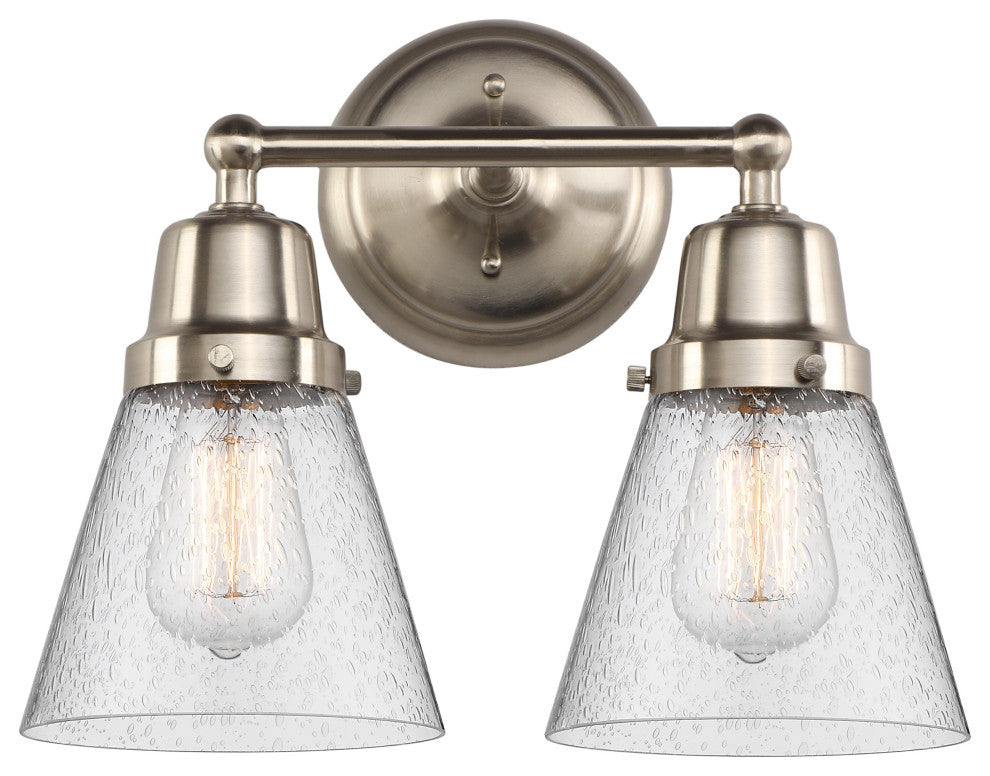 Innovations 623-2W-SN-G64 2-Light Bath Vanity Light, Brushed Satin Nickel