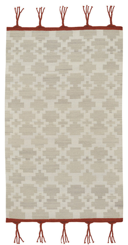 Capel Genevieve Gorder Hyland Fog 3643_630 Flat Woven Rugs - 5' X 8' Rectangle