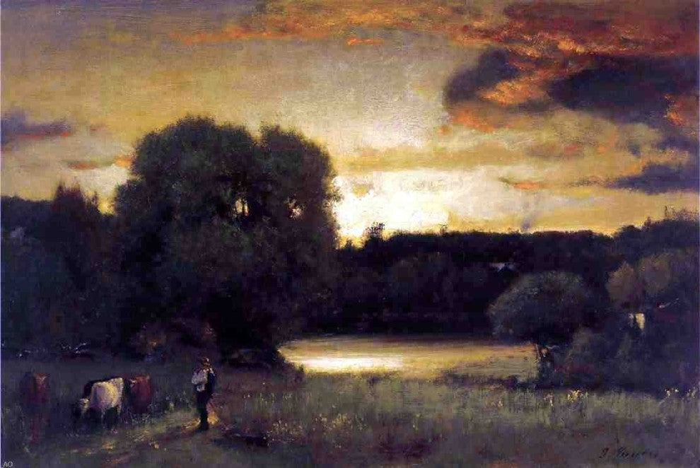 George Inness Slow Fading Day Wall Decal
