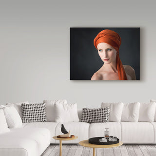 Ross Oscar 'The Girl With The Orange Shawl' Canvas Art, 19"x14"