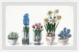 "Bloom Like a Flower" Framed Painting Print, 12x8