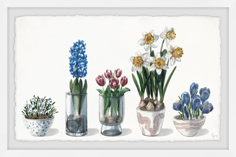 "Bloom Like a Flower" Framed Painting Print, 12x8