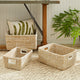 Rivergrass Rectangular Storage Baskets With Handles, Set of 3