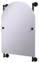 Dottingham Arched Top Frameless Rail Mounted Mirror, Oil Rubbed Bronze