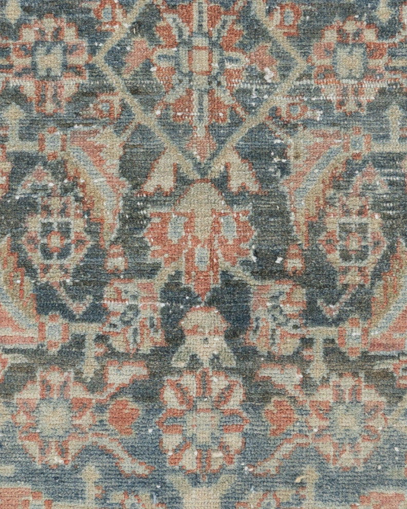 Vintage Distressed Persian Malayer Runner, 3'1x12'9