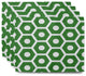 Geometric Decorative Placement, Set of 4, Leaf