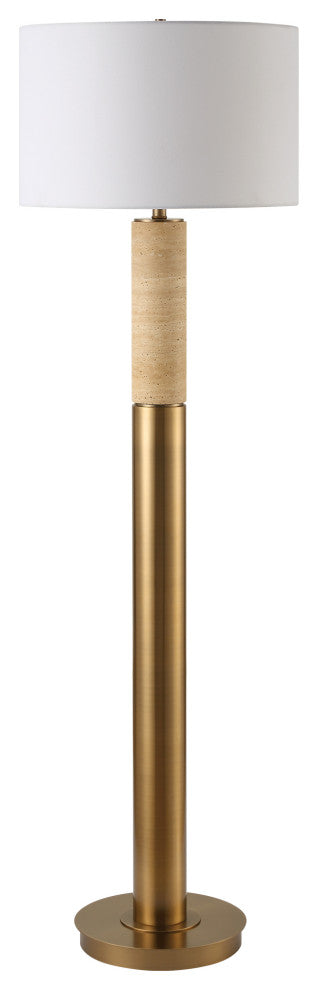 Uttermost Knox Travertine Floor Lamp