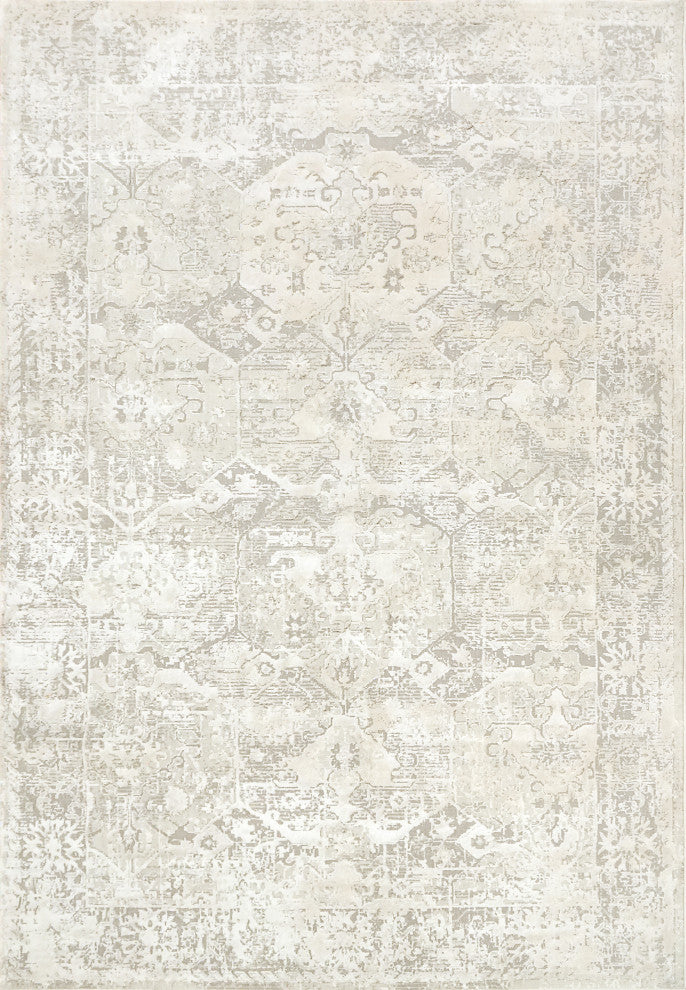 Quartz Modern Area Rug, Ivory, 7'10"x10'10"