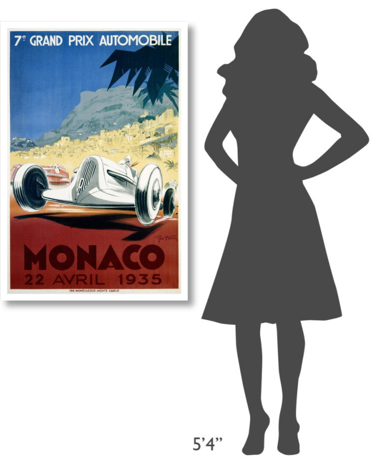 "Monaco / 22 Avril 1935" Digital Paper Print by Geo Ham, 28"x42"