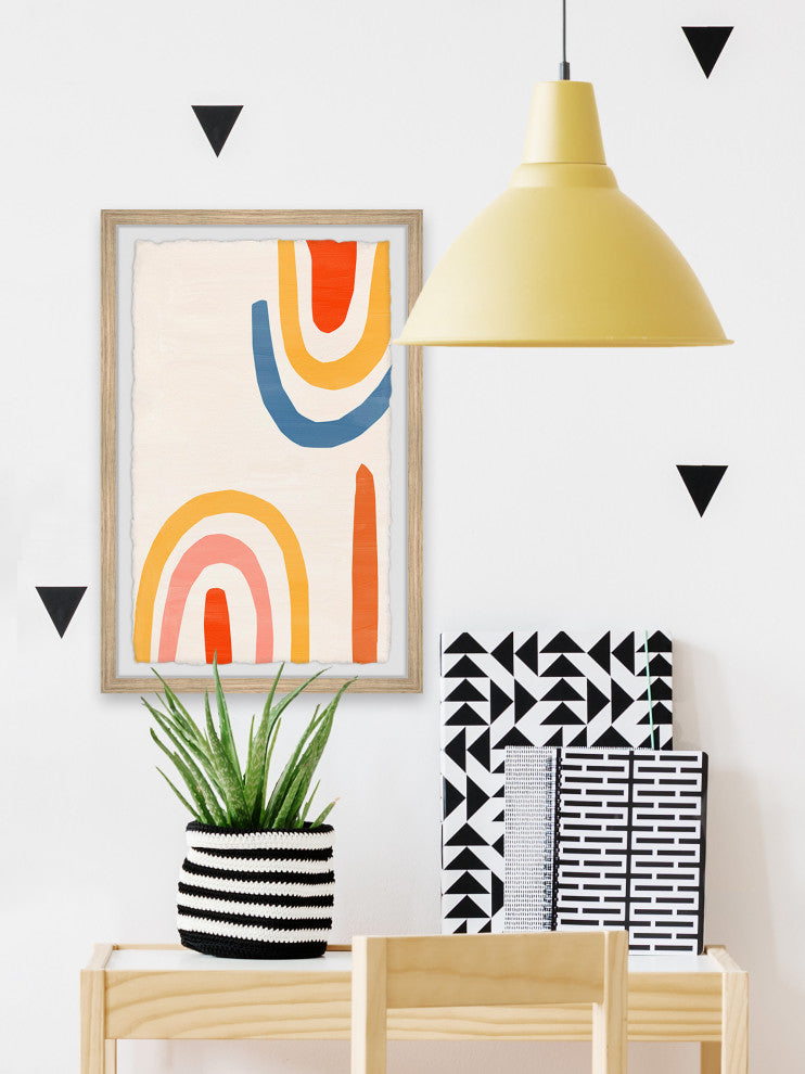 "Curved Edge" Framed Painting Print, 8x12