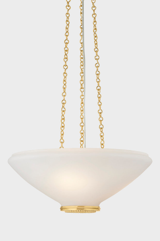 Hudson Valley Lighting Awosting Pendant, Aged Brass