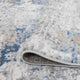 Ramiro Contemporary Abstract Indigo & Gray Runner Rug, 2''x7''