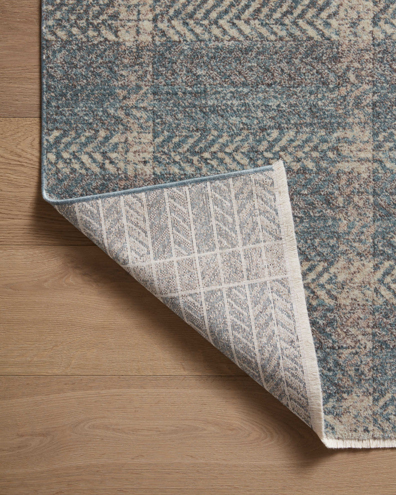 Angela Rose x Loloi Ember Blue / Beige 2'-3" x 3'-10" Accent Rug
