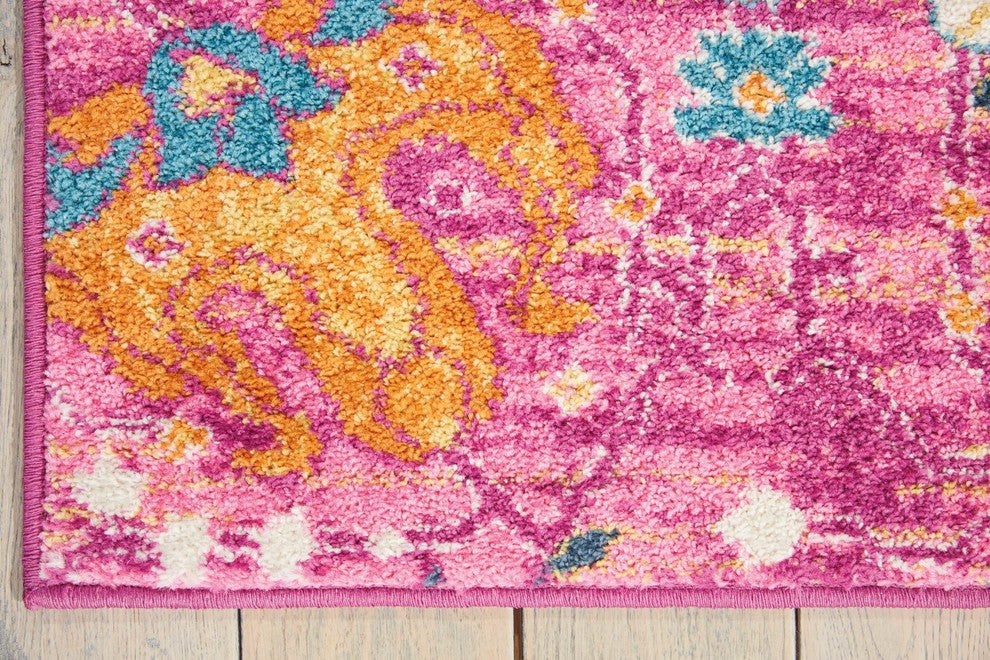 Nourison Passion 5'' x 7'' Fuchsia Bohemian Indoor Area Rug