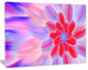 Dance of Fractal Pink Petals, Abstract Wall Art Canvas, 40x30