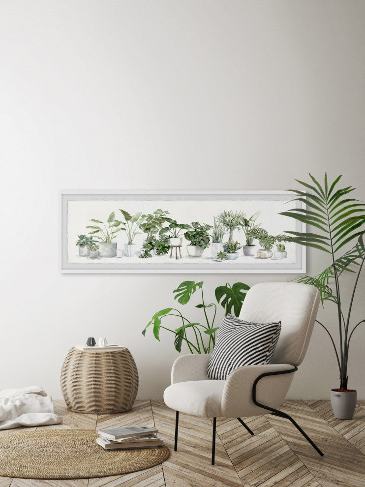 "Lush Greenery" Framed Painting Print