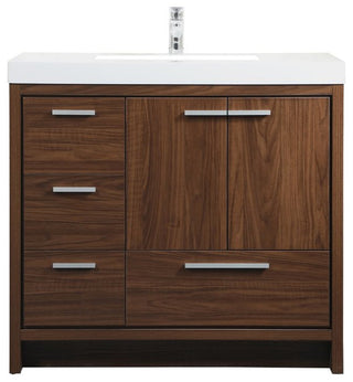 Walker 36" Single Bathroom Vanity, Walnut