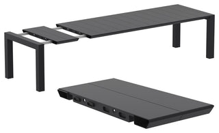 Compamia Vegas XL Extendable 102"-118" Dining Table, Black