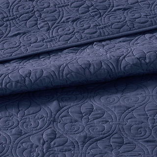 Madison Park Quebec Reversible Bedspread Set, Navy